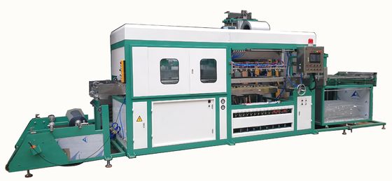 PLC Microcomputer Controlled Vacuum Thermoforming Machine Energy Efficient Thermoforming Machine for Fast Food Containers