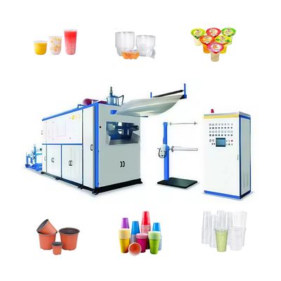 Good price 15KW Fully Automatic Plastic Cup Making Machine with 450X750mm Forming Area and 30Module/minute Efficiency online
