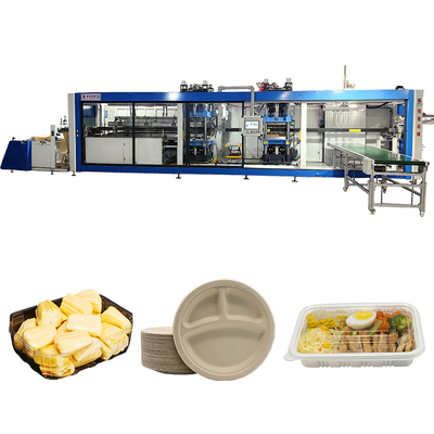 Good price Fully Automatic Positive and Negative Pressure 3 Stations Thermoforming Machine online