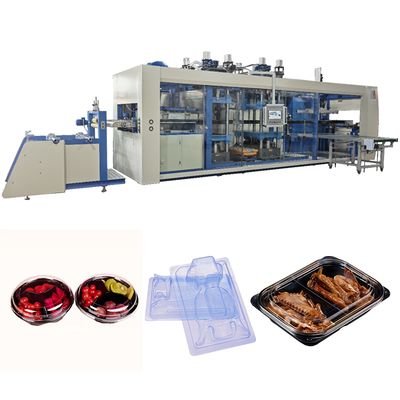 Good price Automatic 710×850mm Thermoforming Machine with 10-30 Mold/Min Efficiency and Positive Negative Pressure Forming online