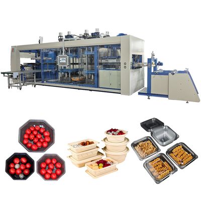 Good price HX-7185 3 Station Pressure Thermoforming Machine with 710×850mm Maximum Molding Die Area and Water Cooled System online