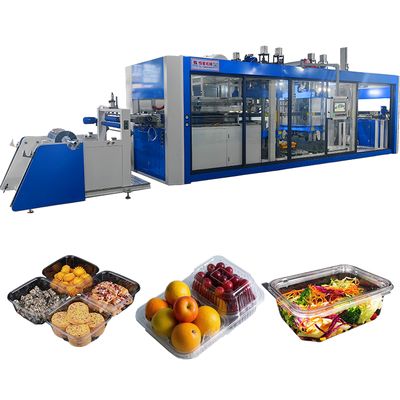 良い値段 10-30モールド/分の効率と610×750mmの成形エリアを備えた生分解性プラスチックボウル用の自動加圧熱成形機 オンライン