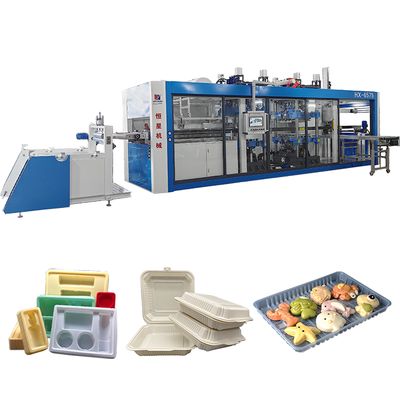 Buen precio HX-6175 Máquina de termoformado a presión compatible con múltiples materiales con área de moldeo máxima de 610 × 750 mm y eficiencia de 20-30 moldes/min en línea