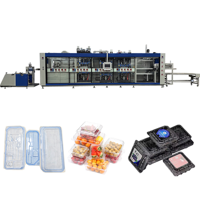 Good price Positive And Negative Pressure Thermoforming Machine 4 Station Remote Control online