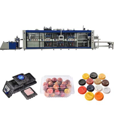 Good price Pressure Thermoforming Machine with Vacuum Pump 200m³/H, Machine Size 11500 X 3310 X 3220mm, and Minimum Forming Area 400*450mm online