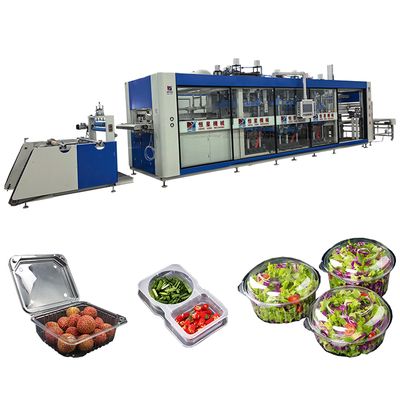 Harga yang bagus Mesin Thermoforming Tekanan Positif dan Negatif dengan Area Pembentukan Maksimum 650×750mm dan Efisiensi Produksi 10-35 Cetakan/Menit on line