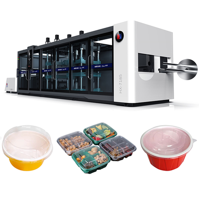 Good price Multi Station Vacuum Pressure Forming Machine 10-30mold/Min Plastic Vacuum Molding Machine online