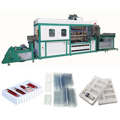 İyi bir fiyat. 380V PLC Dokunmatik Ekranlı Basınçlı Termoform Makinesi, Plastik Kapaklar İçin Dakikada 10 Kez Hızlı çevrimiçi