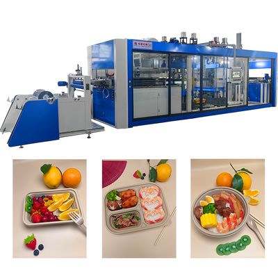 Bon prix Machine de formage sous vide de boîte à lunch en plastique avec servo-moteur pour boîtes de fruits et légumes en PET/PP/PS/PVC/EPS/HIPS en ligne