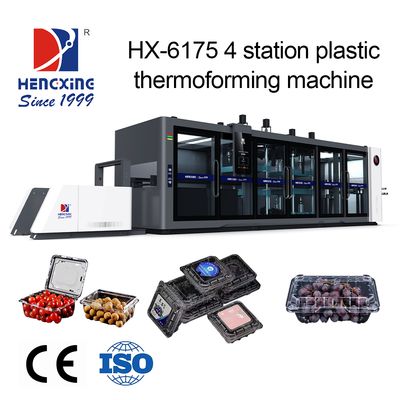Guter Preis Vollautomatische Kunststoff-Kuchen-Obstboxen-Herstellungsmaschine Eierkarton-Klappdeckel-Thermoformmaschine für Lunchboxen und Becherdeckel Online