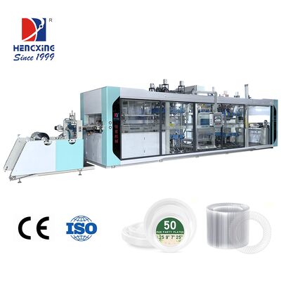 Bon prix Machine de thermoformage à haute vitesse sous pression avec une vitesse de 10 à 35 fois par minute et une largeur de formage de 610 mm pour des produits moulés de 120 mm en ligne