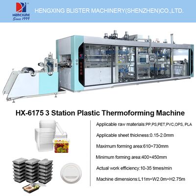 Goede prijs Dubbele druk thermoformmachine met circulatie waterkoeling en Inovance besturingssysteem met automatische stapeling voor kunststof platen online