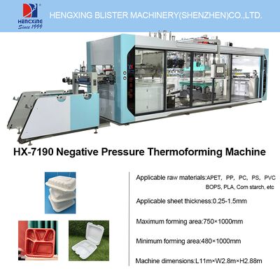 Goede prijs Automatische stapelende drukthermovormmachine met 380V voeding en Jingjie 200m³/H vacuümpomp online