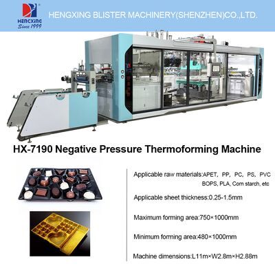 Bom preço Máquina de Termoformagem de Pressão Personalizável com Sistema de Empilhamento Automático, 12000 Kg de Peso e Operação por Tela Sensível ao Toque on-line