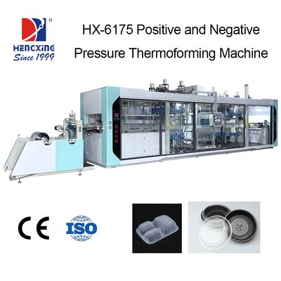 Goede prijs 117KW Totaal Verwarmingsvermogen Druk Thermoformmachine Kunststof Thermoformmachine Inclusief Jingjie 200m3H Vacuümpomp Geoptimaliseerd online