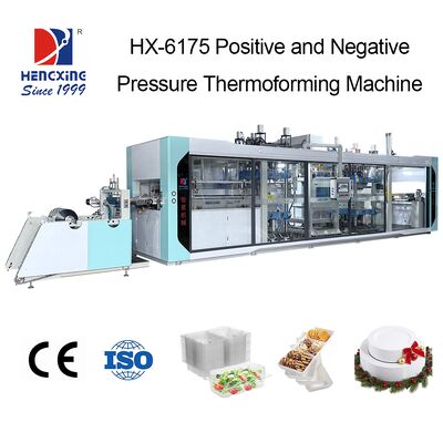 Buen precio Equipo de formación al vacío de Taiwan Delta 60 Points Plc Controller con estación de formación de 55 kW Servo para moldeo de plástico en línea