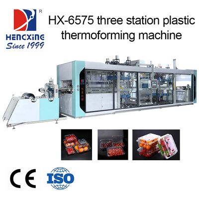 Good price Upper And Lower Furnace Heating Pressure Thermoforming Machine With 650*750 Mm Forming Area And 4.4KW Inovance Servo For Plastic Bowl Making online