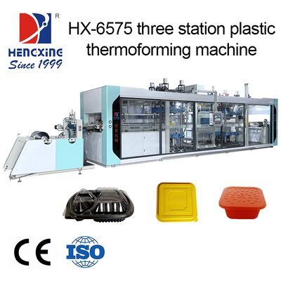 Good price 117 KW Rated Power Pressure Thermoforming Machine with PET Material Compatibility and Inovance System Touch Display Screen online