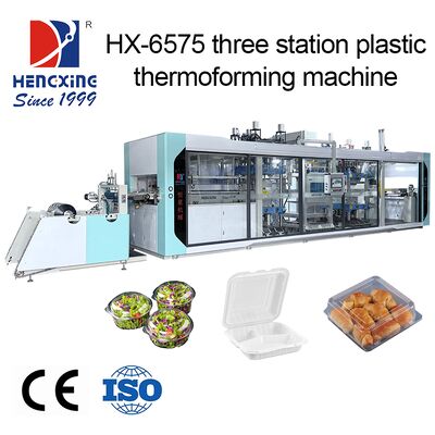 Good price Pressure Thermoforming Machine with 120mm Max Forming Depth 4.4KW Inovance Servo and Three-stage Heating for Plastic Vacuum Molding online