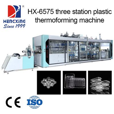 Bon prix 4.4KW Inovation Servo Pressure Thermoforming Machine avec zone de chauffage en trois étapes et zone de formage 650x750mm en ligne