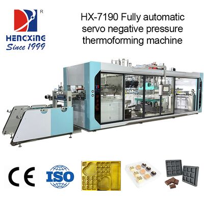 Buen precio Máquina de termoformado por presión de calentamiento de cerámica con sistema de control Inovance para 480-750 * 1000mm de tamaño de moldeo en línea