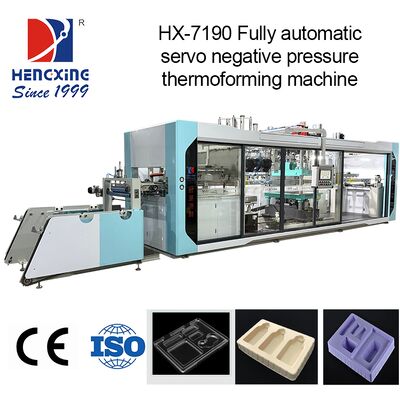 Goede prijs Drukthermoformingsmachine met automatisch stapelsysteem voor 520-790 mm kunststofplaten en 48 sets verwarmingsdraden online