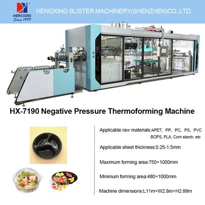 İyi bir fiyat. Gıda Paketleme Çözümleri için Servo-Driven Termoforming Makinesi Fast Food Tepsisi Üretimi için Güvenilir Termoforming Makinesi çevrimiçi