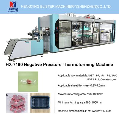 Harga yang bagus Mesin Thermoforming Vakum Mekanis Cangkir Plastik/Kotak Makan Siang PET Pla pp 3 Stasiun dengan Fungsi Menghitung on line