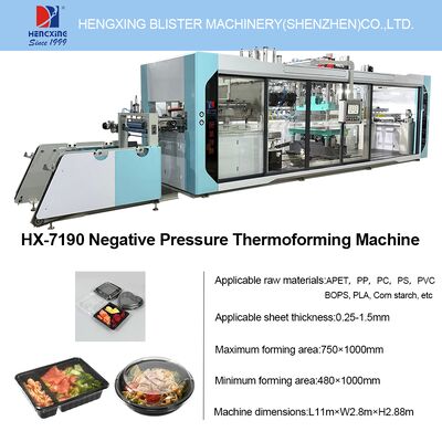 Harga yang bagus Mesin Thermoforming Pembuat Wadah Makanan Sekam Padi Pati Jagung Biodegradabel on line