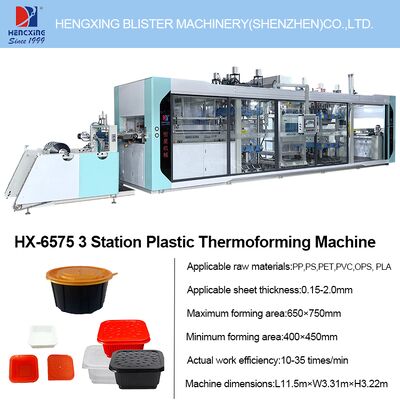 Good price Thermoforming Machine for Making Pet pp Bops Ps Pvc Products Take Away Food Box Supplier Strawberry Tableware online