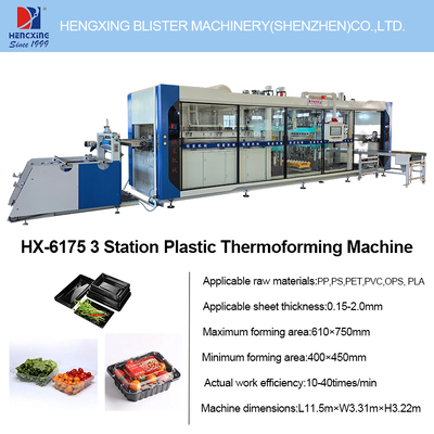 Harga yang bagus Mesin Thermoforming Plastik Multi-Stasiun Serbaguna untuk Wadah PP Sekali Pakai, Baki Makanan, Wadah Berengsel | Cina on line