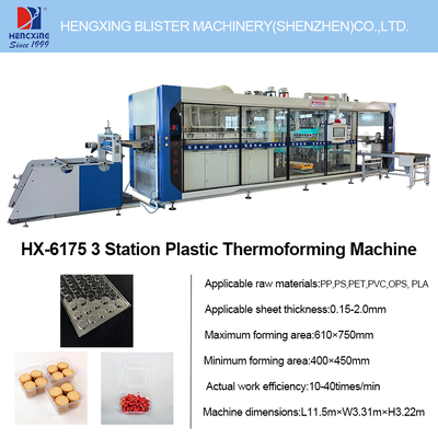 Buon prezzo Macchina Termoformatrice Multi-stazione per la Produzione di Vassoi per Biscotti in Plastica e Vassoi Inserto per Biscotti In linea